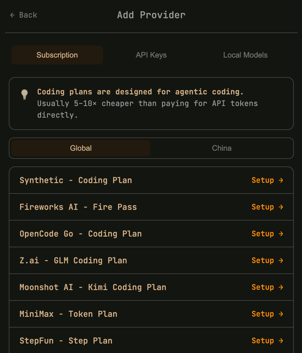 Dino integrating with affordable flat-rate coding plans